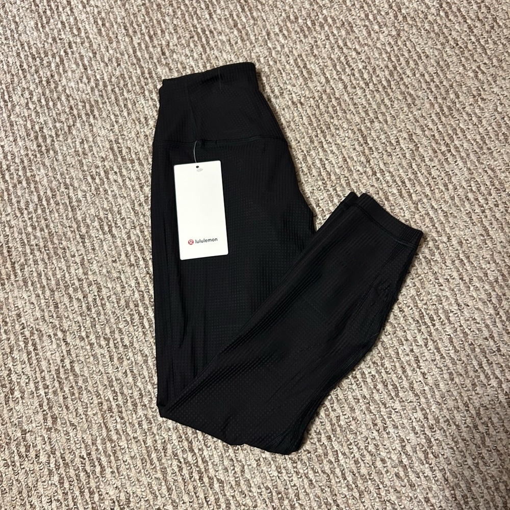 Lululemon grid texture leggings